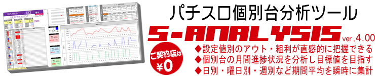 パチスロの設定分析・アウト別粗利把握が可能な高精度コンサル支援ツール|P&Sコンサルタント